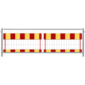 Construction barrier grids | according to TL | film RA1/A, red / yellow